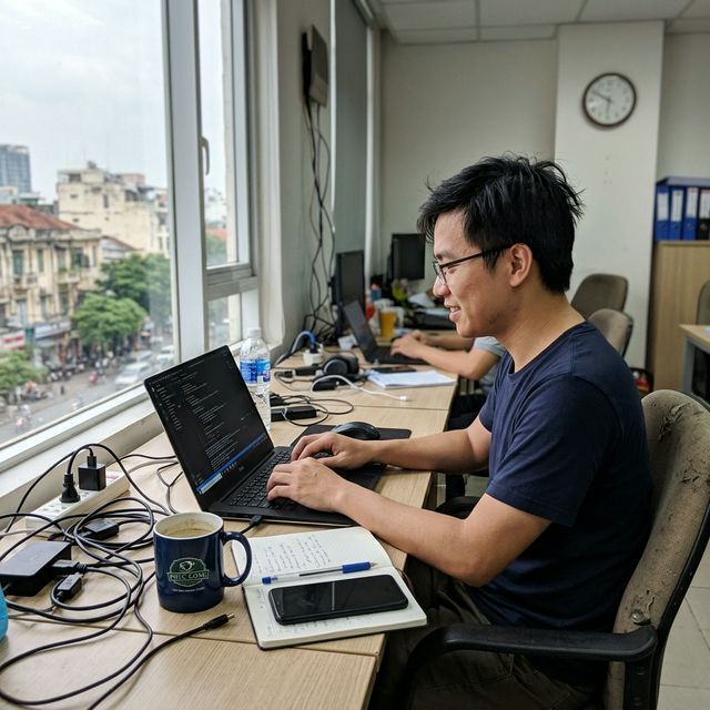 Đội ngũ DBY Software đang làm việc